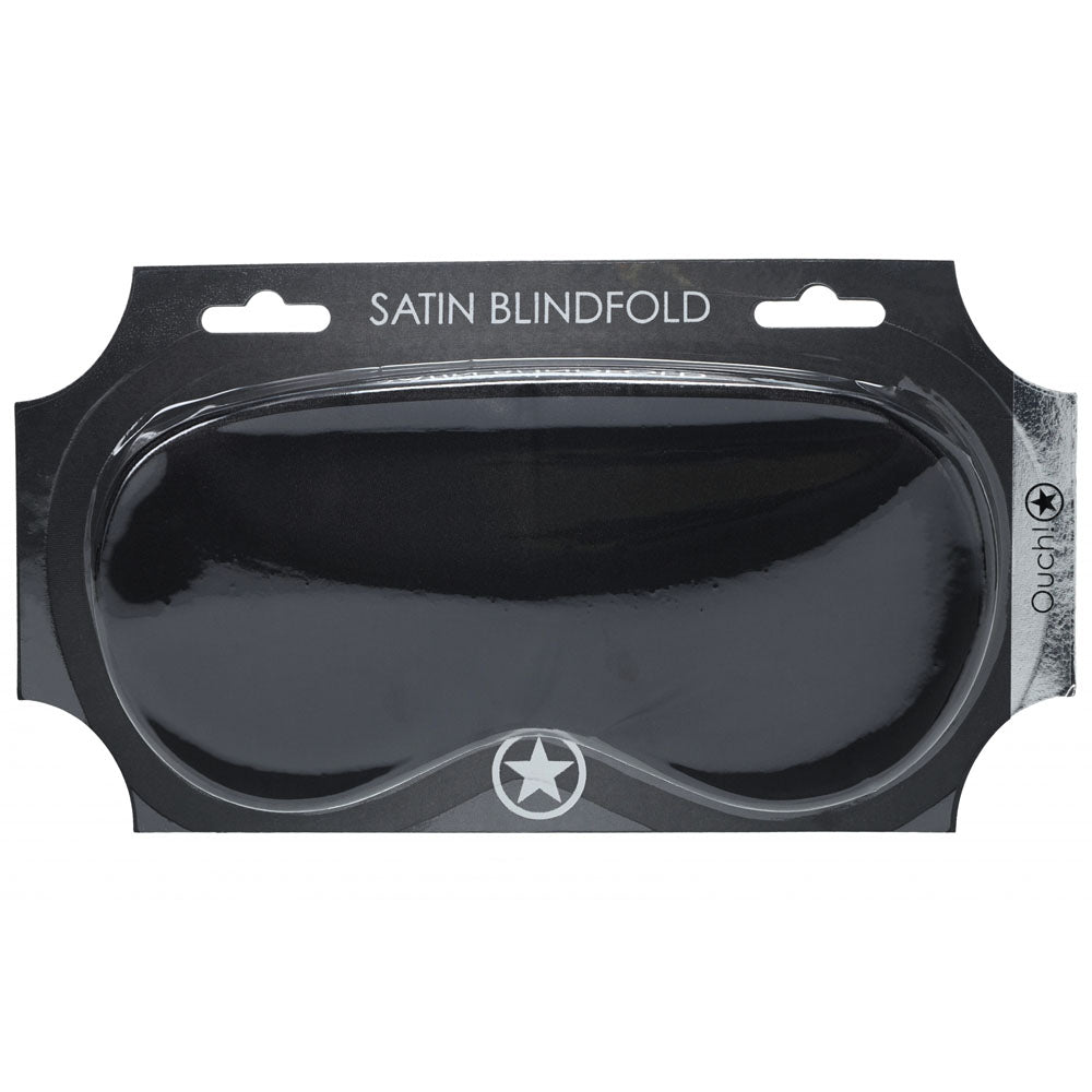 OUCH! Satin Mask - Black - Black Eye Mask - Hush Store Sydney 