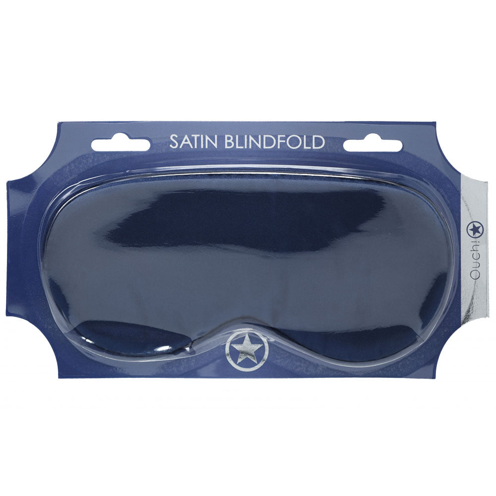 OUCH! Satin Mask - Navy - Navy Blue Eye Mask - Hush Store Sydney 