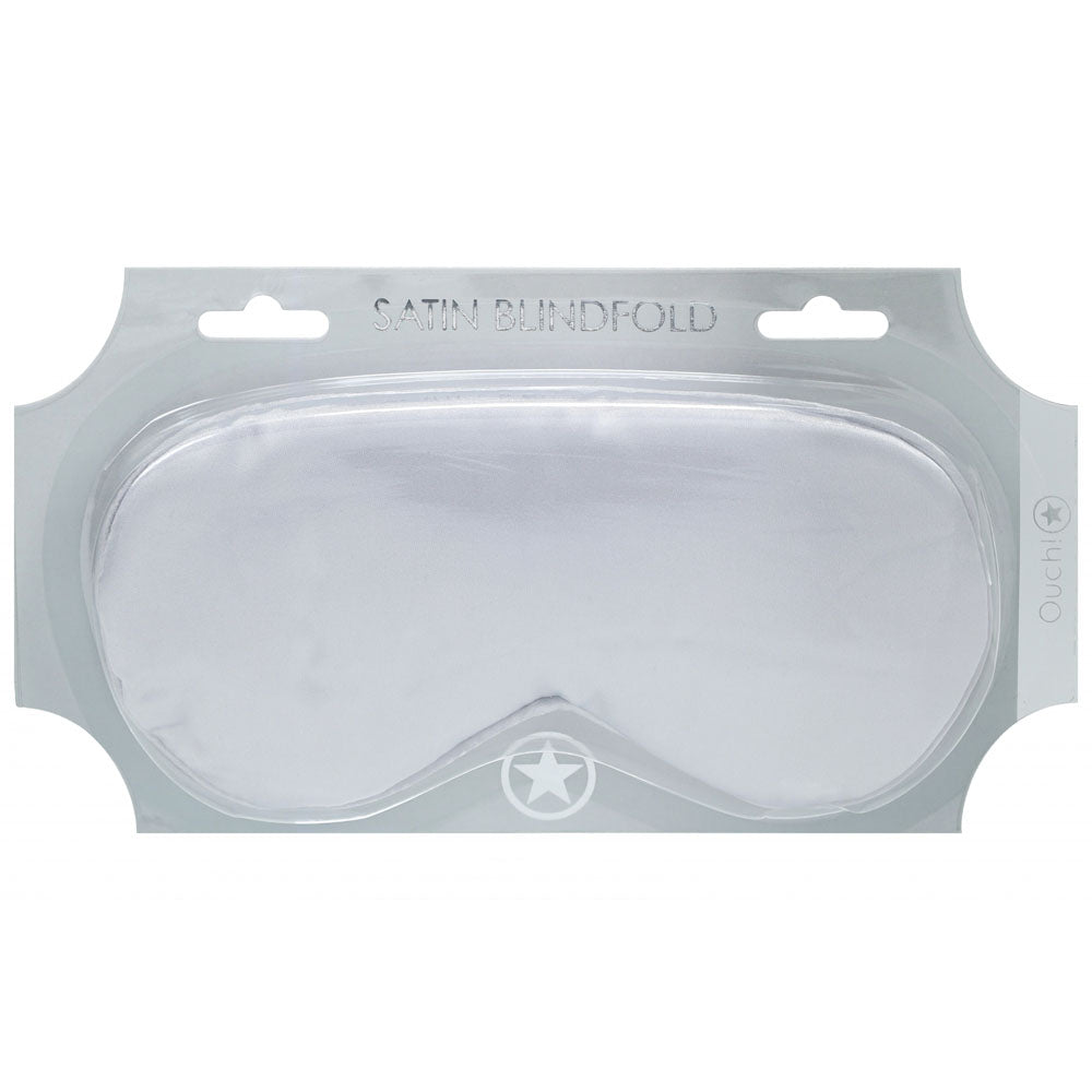 OUCH! Satin Mask - Silver - Silver Eye Mask - Hush Store Sydney 