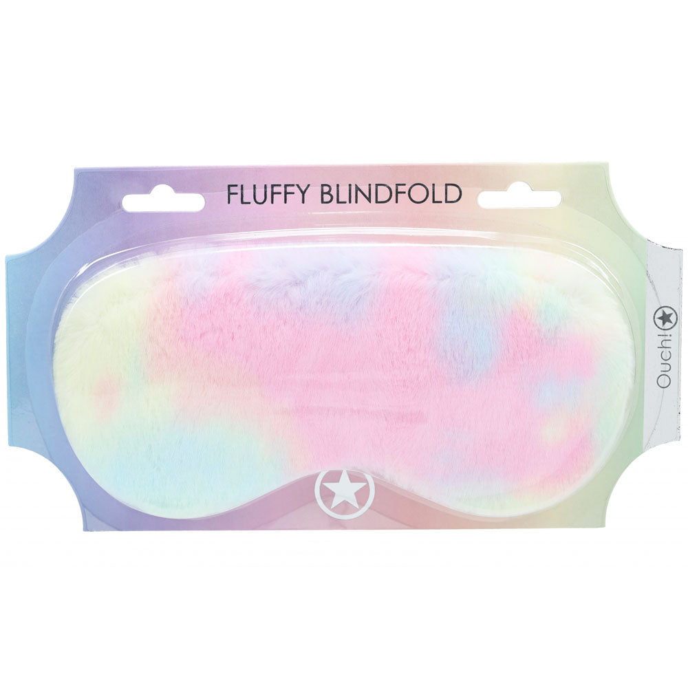 OUCH! Fluffy Mask - Multicolour 1 - Coloured Fluffy Eye Mask - Hush Store Sydney 