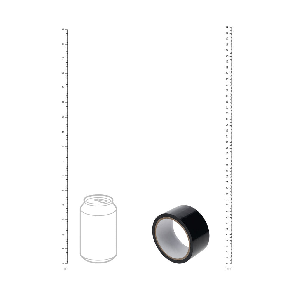OUCH! PVC Non-Stick Tape - Black - Black Bondage Tape - 20 metre Length - Hush Store Sydney 