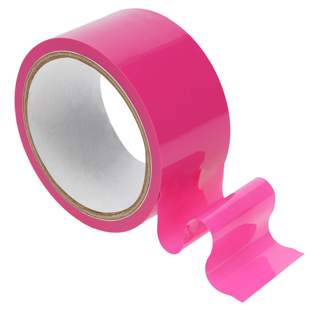 OUCH! PVC Non-Stick Tape - Pink - Pink Bondage Tape - 20 metre Length - Hush Store Sydney 