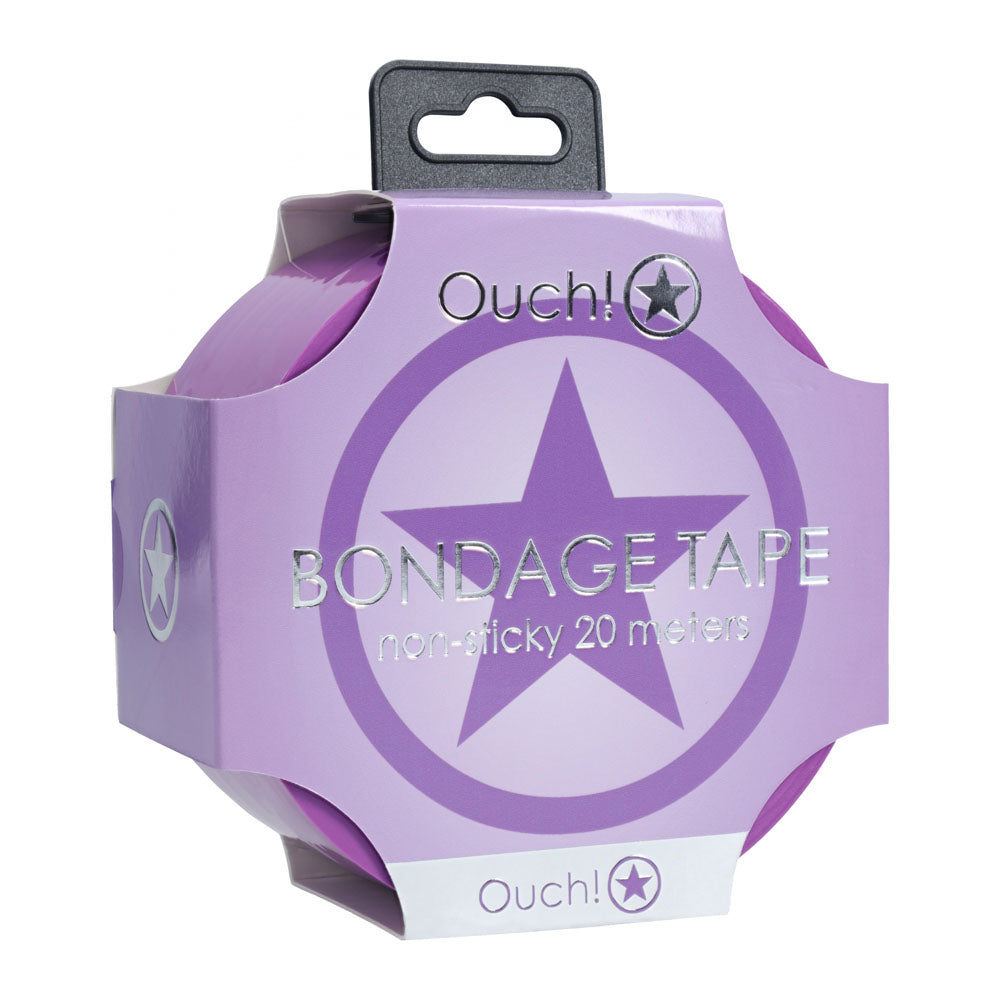 OUCH! PVC Non-Stick Tape - Purple - Purple Bondage Tape - 20 metre Length - Hush Store Sydney 