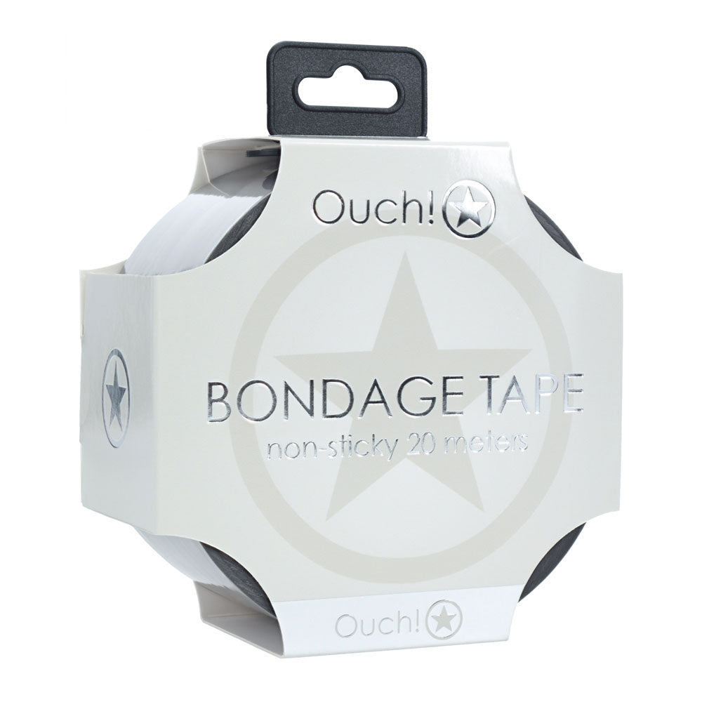 OUCH! PVC Non-Stick Tape - Silver - Silver Bondage Tape - 20 metre Length - Hush Store Sydney 