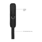 OUCH! Velvet & Velcro Adjustable Handcuffs - Black Restraints - Hush Store Sydney 
