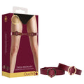 OUCH! Halo - Thigh Cuffs - Burgundy Leg Restraints - Hush Store Sydney 
