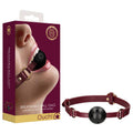 OUCH! Halo - Breathable Ball Gag - Burgundy Mouth Restraint - Hush Store Sydney 