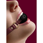 OUCH! Halo - Breathable Ball Gag - Burgundy Mouth Restraint - Hush Store Sydney 