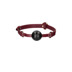 OUCH! Halo - Breathable Ball Gag - Burgundy Mouth Restraint - Hush Store Sydney 