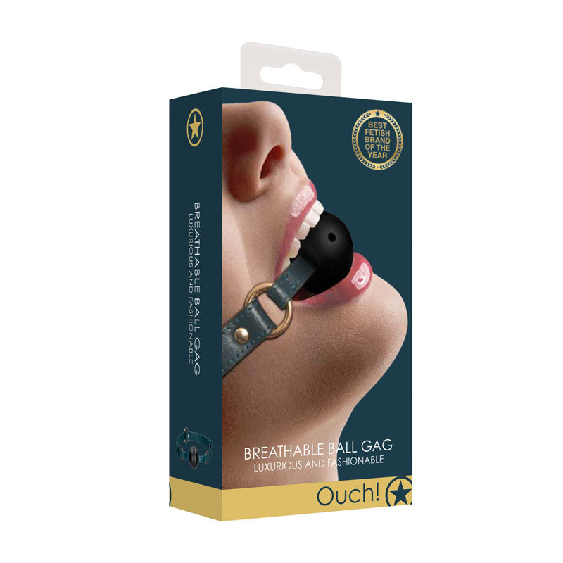 OUCH! Halo - Breathable Ball Gag - Green Mouth Restraint - Hush Store Sydney 