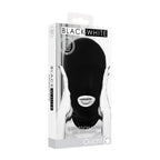OUCH! Black & White Submission Mask - Black Hood Mask - Hush Store Sydney 