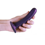 OUCH! Smooth Silicone G-Spot Dildo - 6'' / 14.5 cm - Metallic Purple 14.5 cm Dildo - Hush Store Sydney 