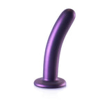 OUCH! Smooth Silicone G-Spot Dildo - 6'' / 14.5 cm - Metallic Purple 14.5 cm Dildo - Hush Store Sydney 
