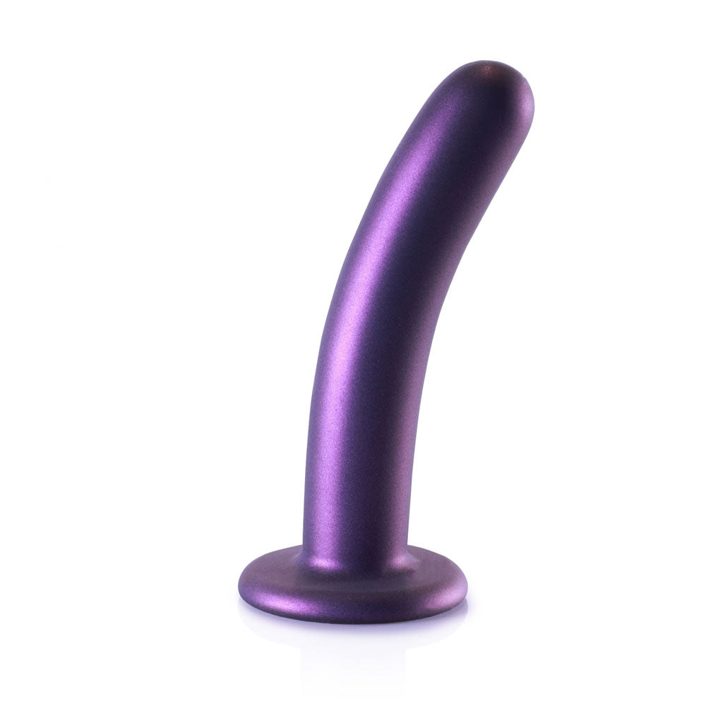 OUCH! Smooth Silicone G-Spot Dildo - 6'' / 14.5 cm - Metallic Purple 14.5 cm Dildo - Hush Store Sydney 