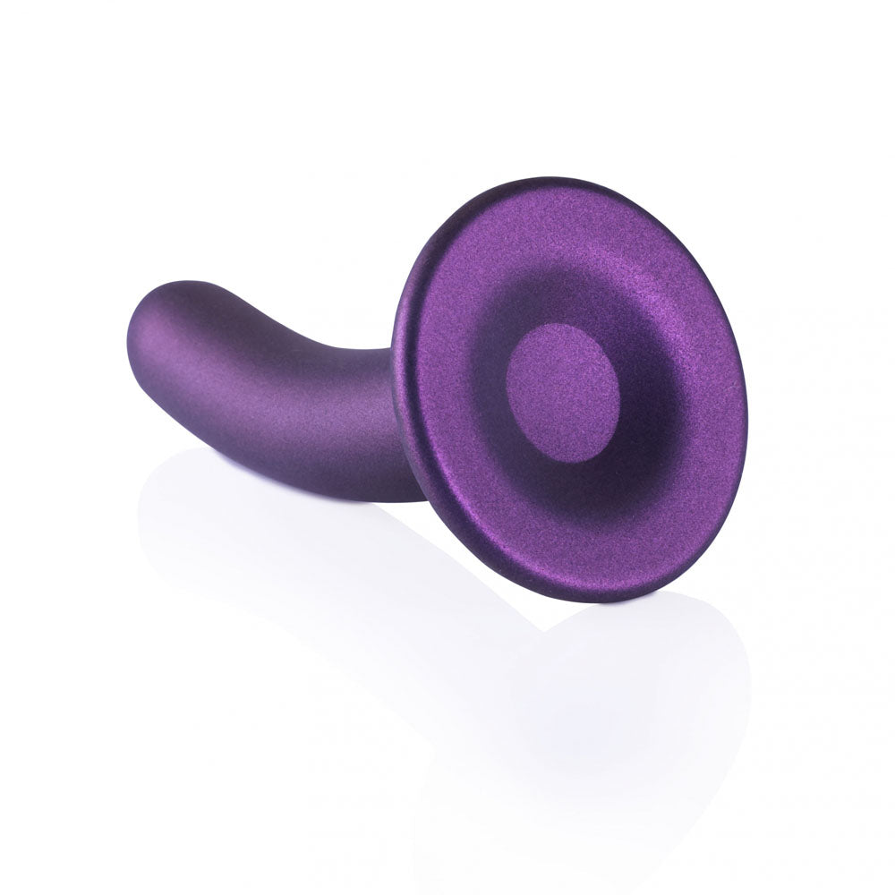 OUCH! Smooth Silicone G-Spot Dildo - 6'' / 14.5 cm - Metallic Purple 14.5 cm Dildo - Hush Store Sydney 