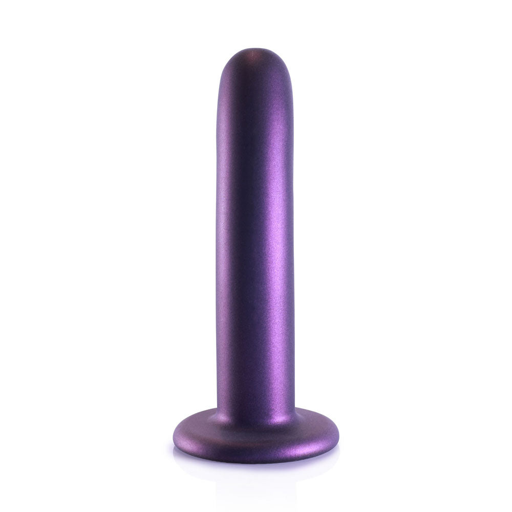 OUCH! Smooth Silicone G-Spot Dildo - 6'' / 14.5 cm - Metallic Purple 14.5 cm Dildo - Hush Store Sydney 
