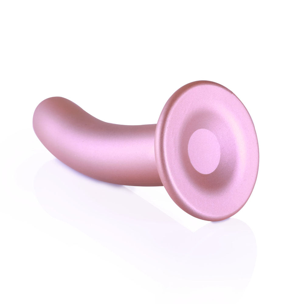 OUCH! Smooth Silicone G-Spot Dildo - 6'' / 14.5 cm - Rose Gold 14.5 cm Dildo - Hush Store Sydney 
