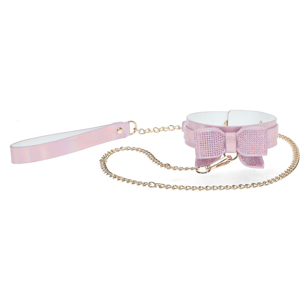 OUCH! Paris Collection - Collar with Leash - Pink Restraint - Hush Store Sydney 