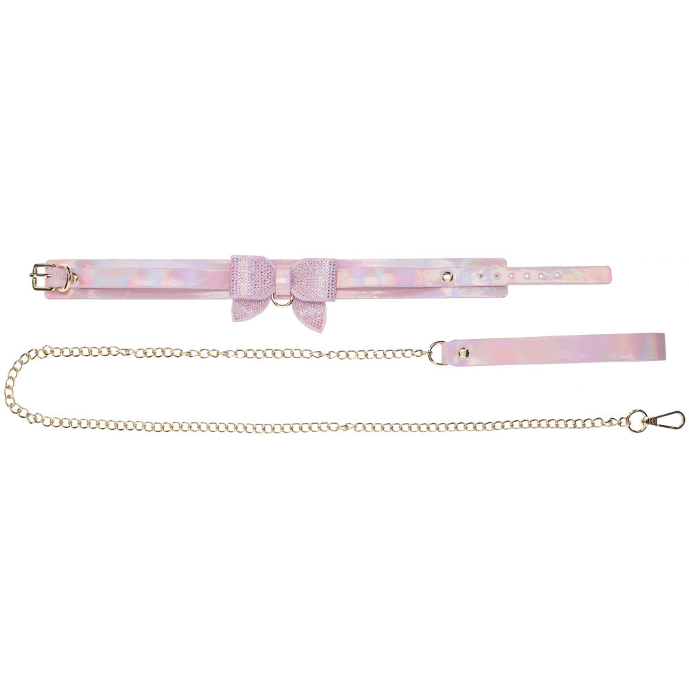 OUCH! Paris Collection - Collar with Leash - Pink Restraint - Hush Store Sydney 
