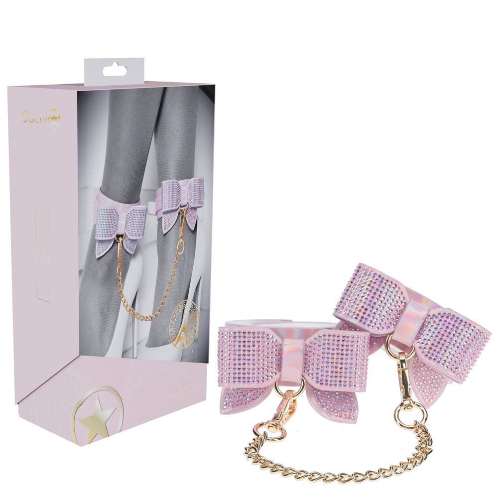 OUCH! Paris Collection - Leg Cuffs - Pink Restraints - Hush Store Sydney 