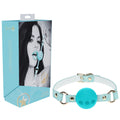 OUCH! Paris Collection - Silicone Ball Gag - Baby Blue Breatheable Mouth Restraint - Hush Store Sydney 