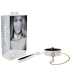 OUCH! Florence Collection - Collar with Leash - White Restraint - Hush Store Sydney 