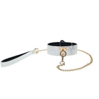 OUCH! Florence Collection - Collar with Leash - White Restraint - Hush Store Sydney 