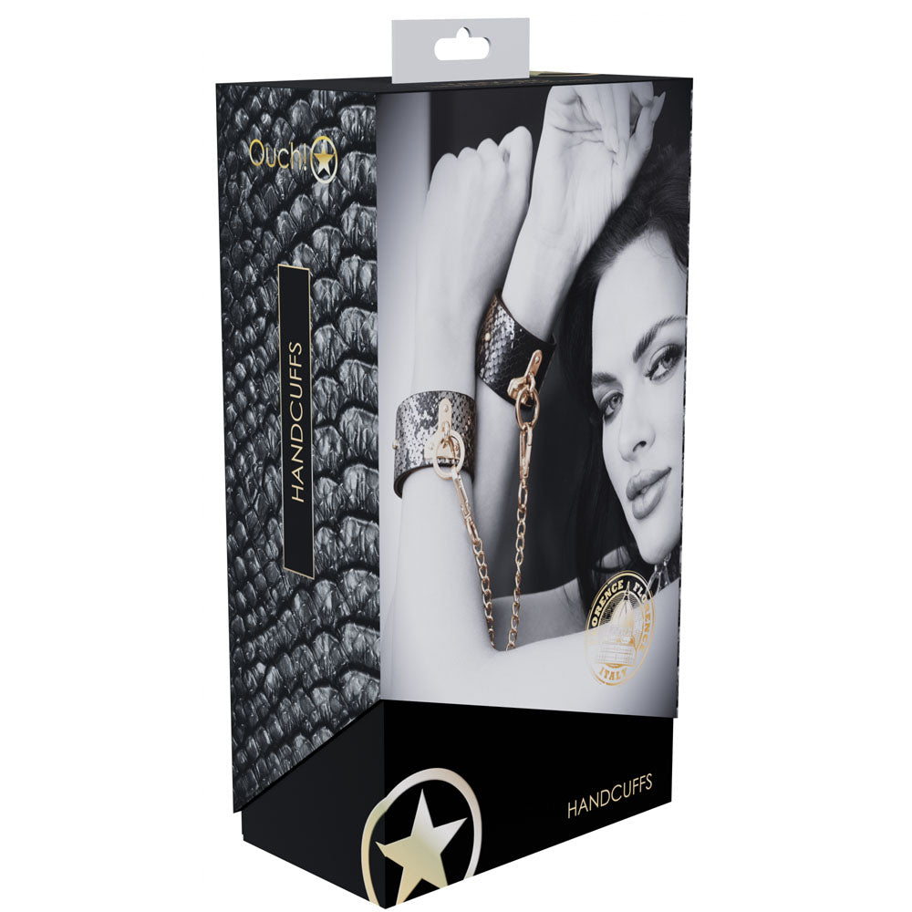 OUCH! Florence Collection - Handcuffs - Black Restraints - Hush Store Sydney 