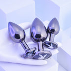 Playboy Pleasure PLEASURE 3 WAYS - Metal Butt Plugs - Set of 3 Sizes - Hush Store Sydney 