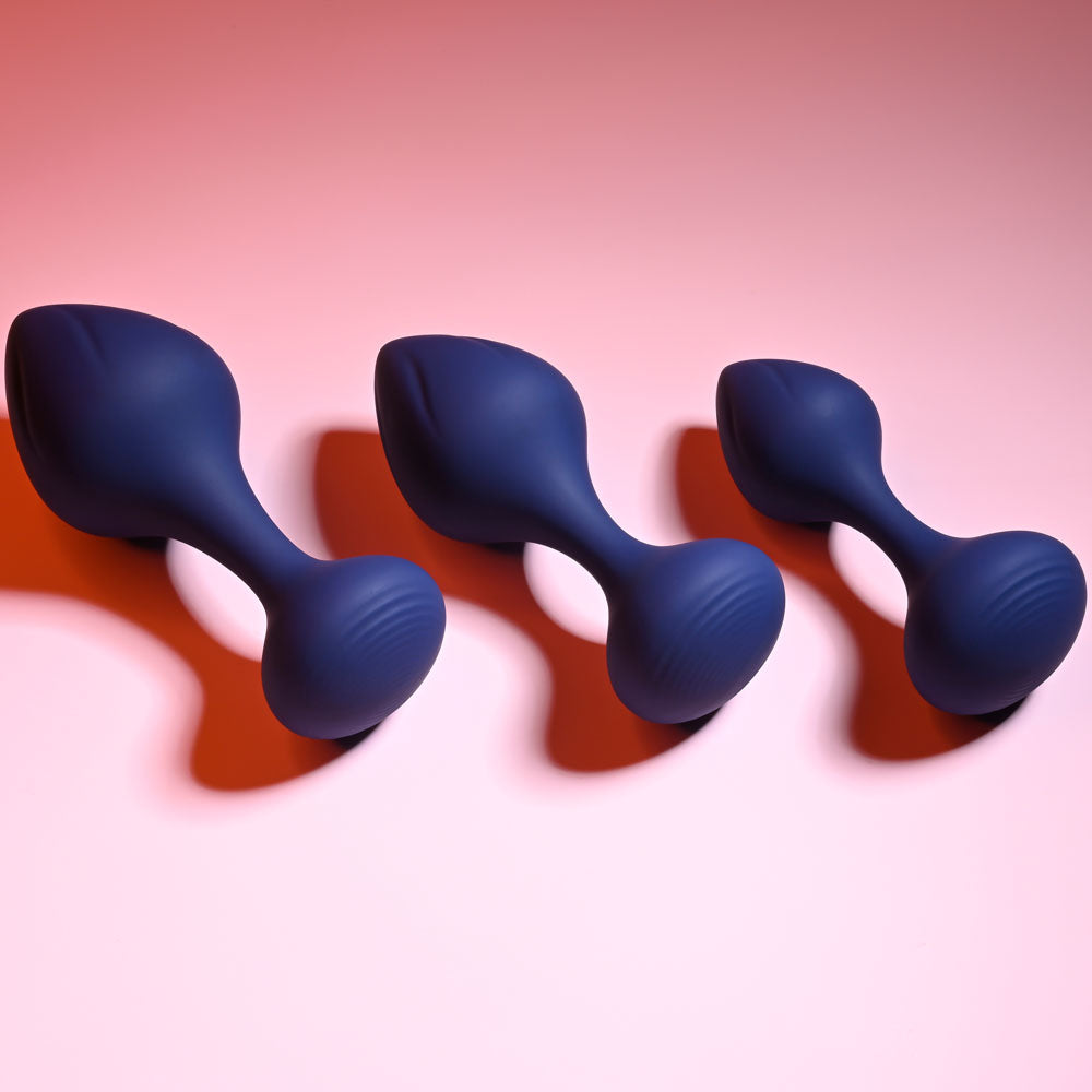 Playboy Pleasure TAIL TRAINER - Black Butt Plugs - Set of 3 Sizes - Hush Store Sydney 