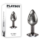 Playboy Pleasure TUX - Small - Metal 7.4 cm Small Butt Plug - Hush Store Sydney 