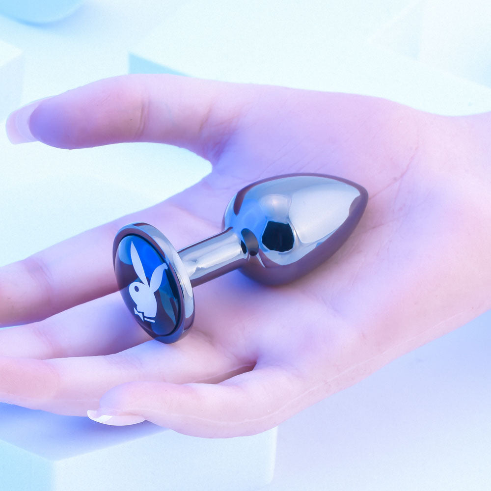 Playboy Pleasure TUX - Small - Metal 7.4 cm Small Butt Plug - Hush Store Sydney 