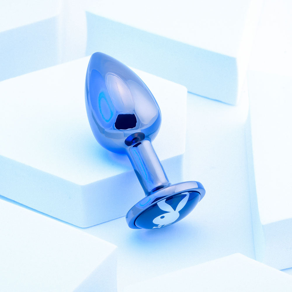 Playboy Pleasure TUX - Small - Metal 7.4 cm Small Butt Plug - Hush Store Sydney 