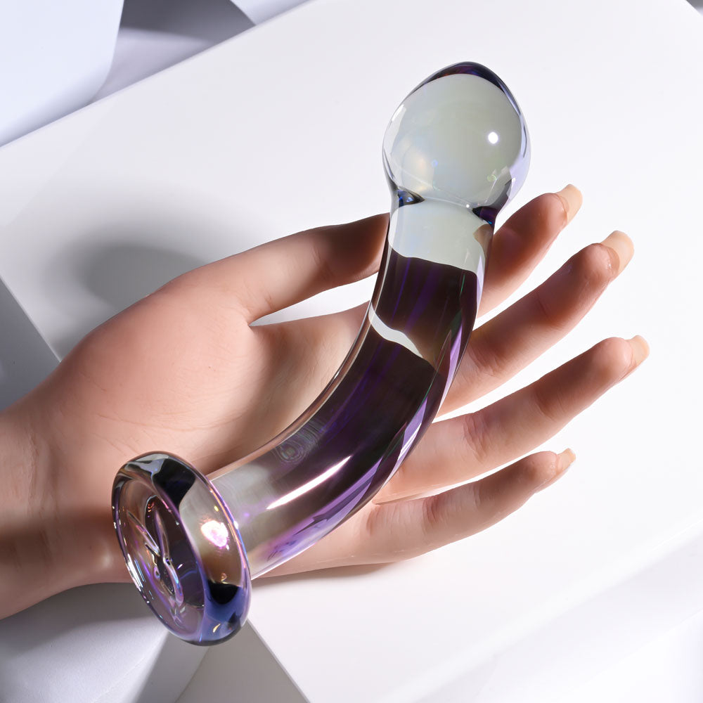 Playboy Pleasure JEWELS KING - Clear Glass 16.3 cm Dildo - Hush Store Sydney 