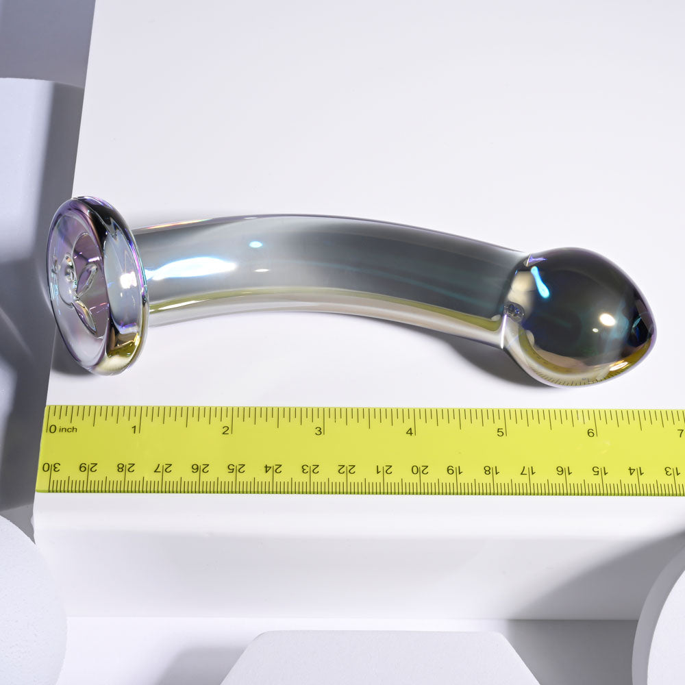 Playboy Pleasure JEWELS KING - Clear Glass 16.3 cm Dildo - Hush Store Sydney 