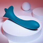 Playboy Pleasure TRUE INDULGENCE - Teal 21.3 cm USB Rechargeable Vibrator with Flicking Tip - Hush Store Sydney 