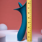 Playboy Pleasure TRUE INDULGENCE - Teal 21.3 cm USB Rechargeable Vibrator with Flicking Tip - Hush Store Sydney 