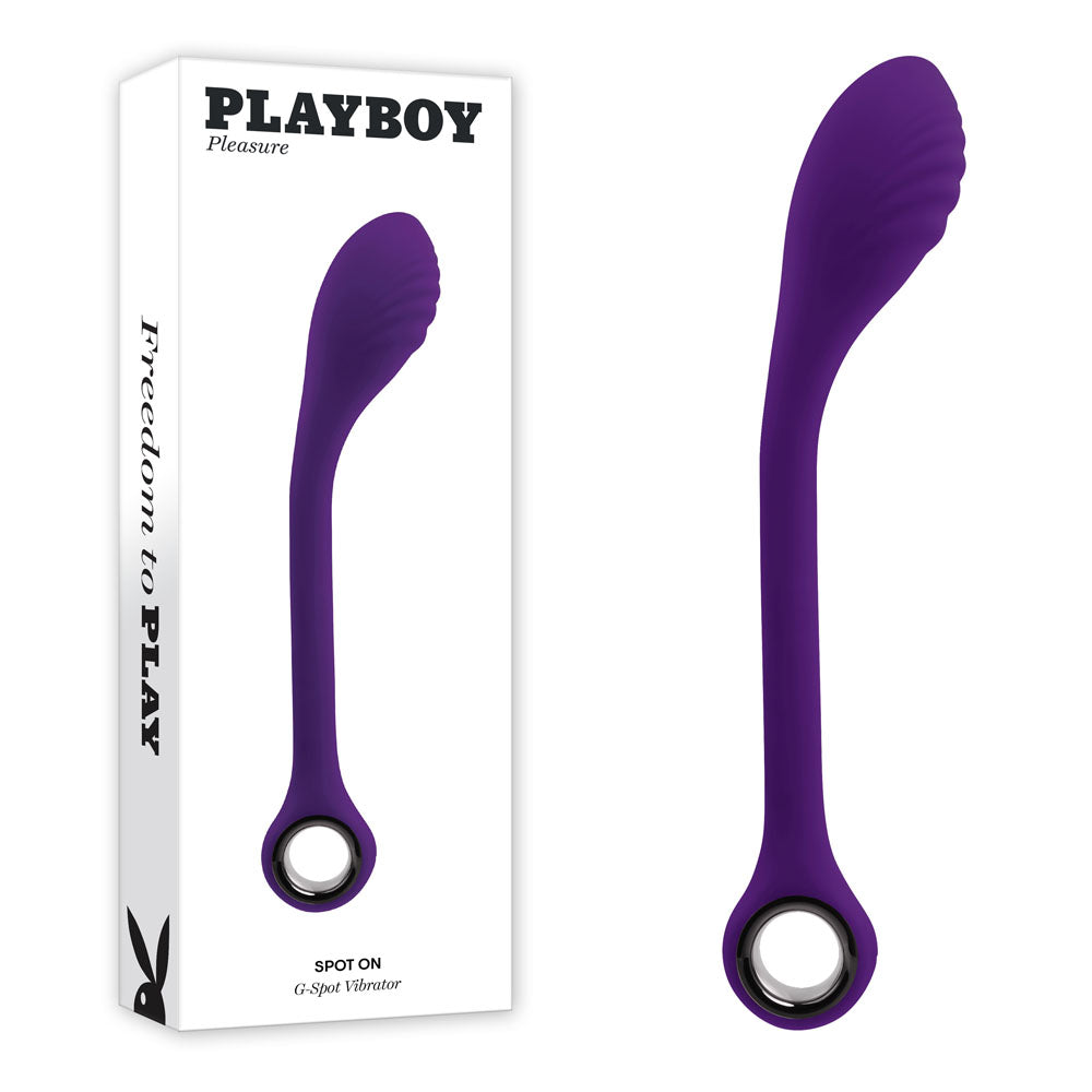 Playboy Pleasure SPOT ON - Purple 22.6 cm USB Rechargeable Poseable G-Spot Vibrator - Hush Store Sydney 