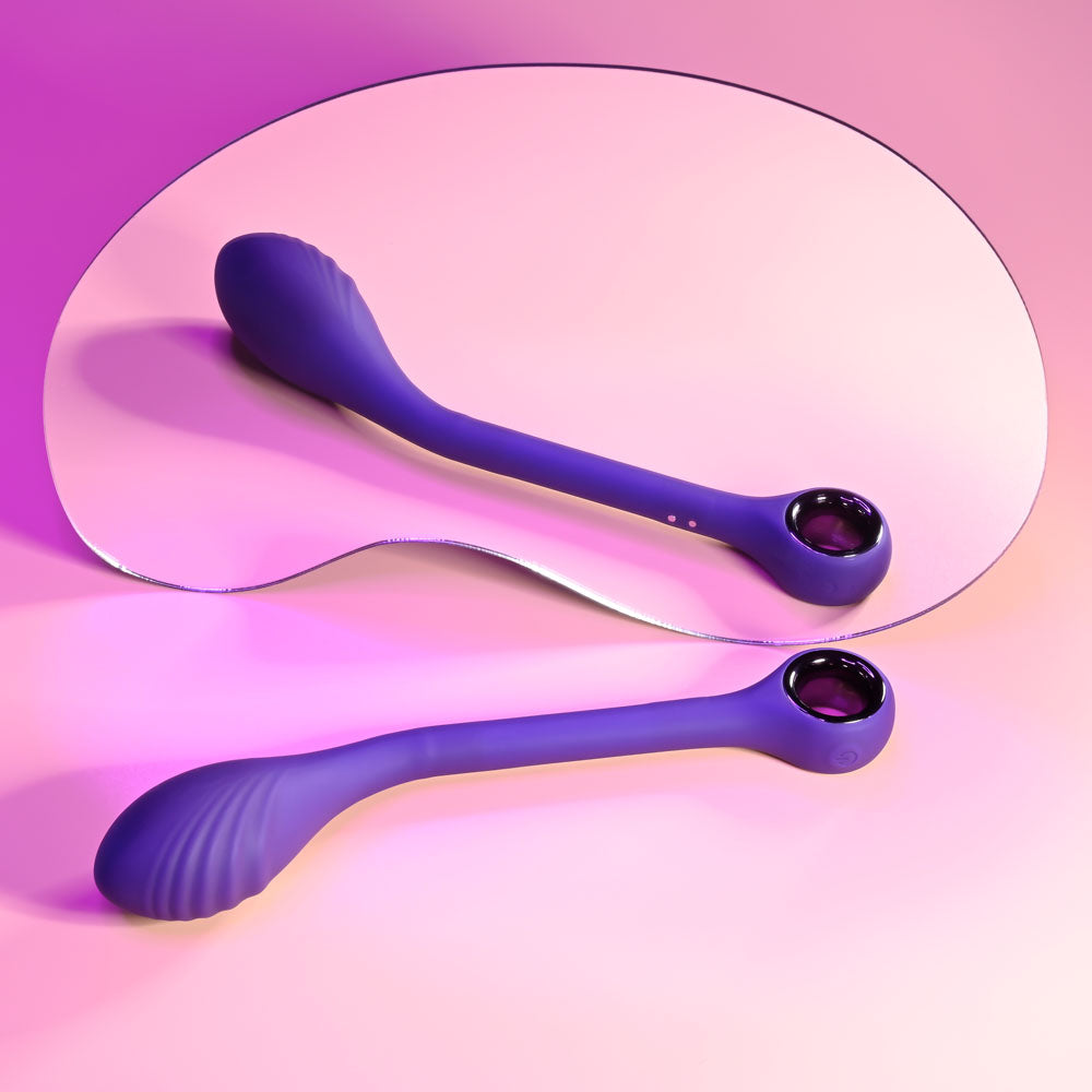 Playboy Pleasure SPOT ON - Purple 22.6 cm USB Rechargeable Poseable G-Spot Vibrator - Hush Store Sydney 