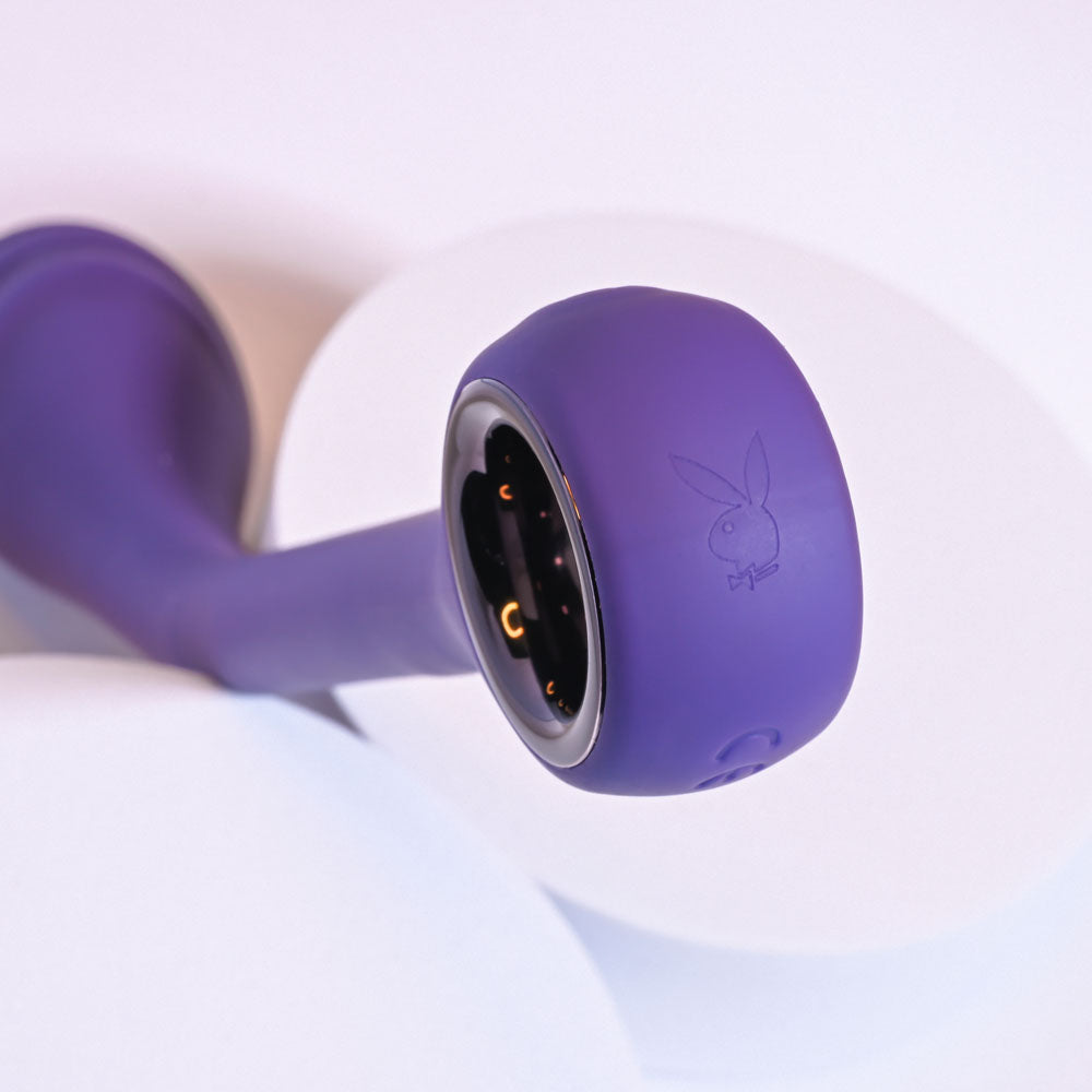 Playboy Pleasure SPOT ON - Purple 22.6 cm USB Rechargeable Poseable G-Spot Vibrator - Hush Store Sydney 