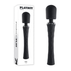 Playboy Pleasure ROYAL - Black 29.2 cm USB Rechargeable Massage Wand - Hush Store Sydney 