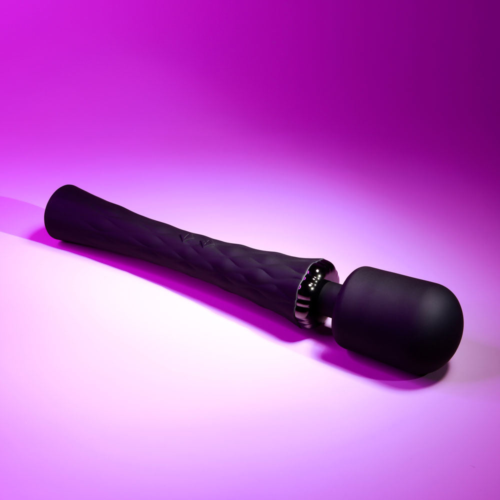 Playboy Pleasure ROYAL - Black 29.2 cm USB Rechargeable Massage Wand - Hush Store Sydney 