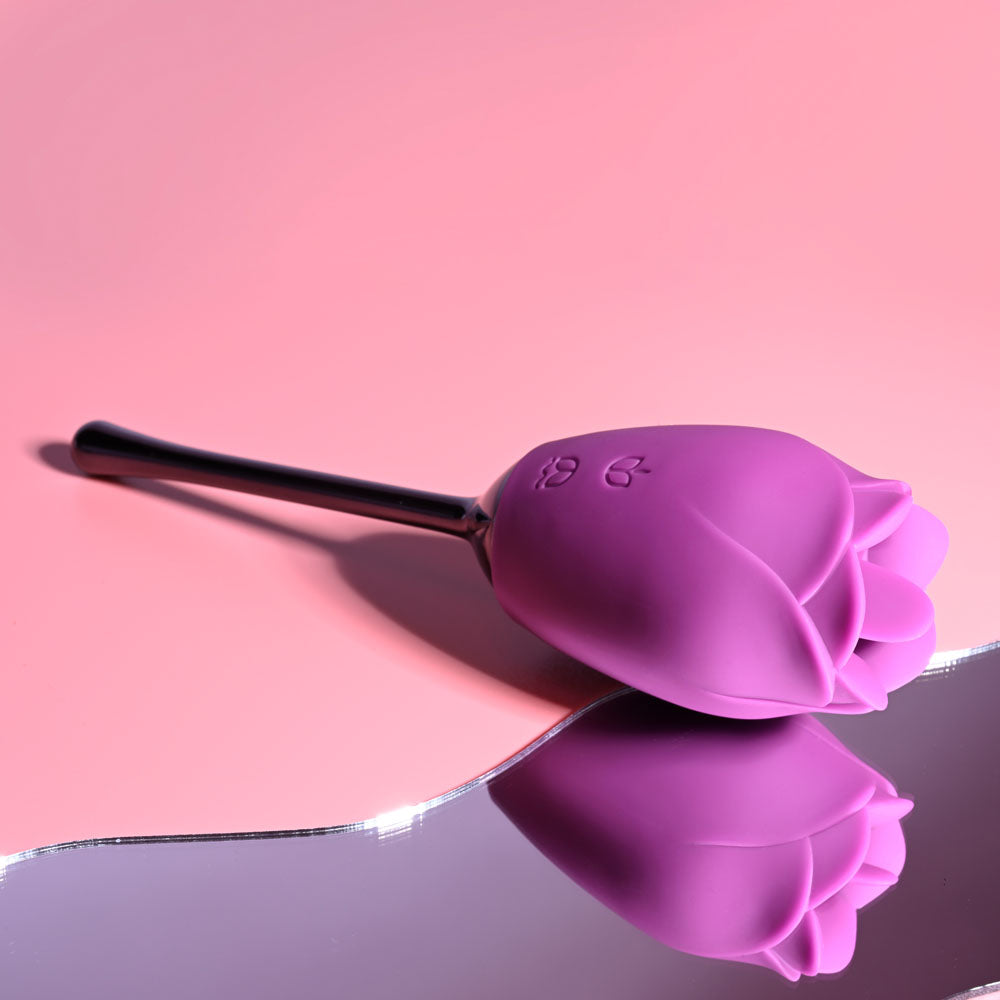 Playboy Pleasure PETAL - Purple USB Rechargeable Flicking Stimulator - Hush Store Sydney 