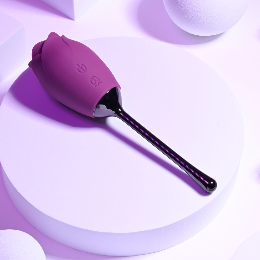Playboy Pleasure PETAL - Purple USB Rechargeable Flicking Stimulator - Hush Store Sydney 