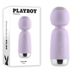 Playboy Pleasure ROYAL MINI - Lilac 12.5 cm USB Rechargeable Mini Wand Vibrator - Hush Store Sydney 