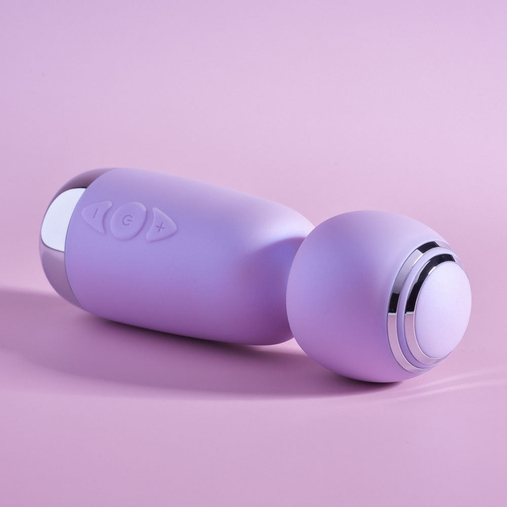 Playboy Pleasure ROYAL MINI - Lilac 12.5 cm USB Rechargeable Mini Wand Vibrator - Hush Store Sydney 