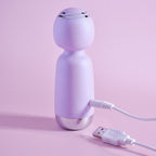 Playboy Pleasure ROYAL MINI - Lilac 12.5 cm USB Rechargeable Mini Wand Vibrator - Hush Store Sydney 