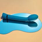 Playboy Pleasure ON THE SPOT - Blue 21.6 cm USB Rechargeable G-Spot Vibrator - Hush Store Sydney 