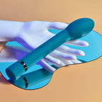 Playboy Pleasure ON THE SPOT - Blue 21.6 cm USB Rechargeable G-Spot Vibrator - Hush Store Sydney 