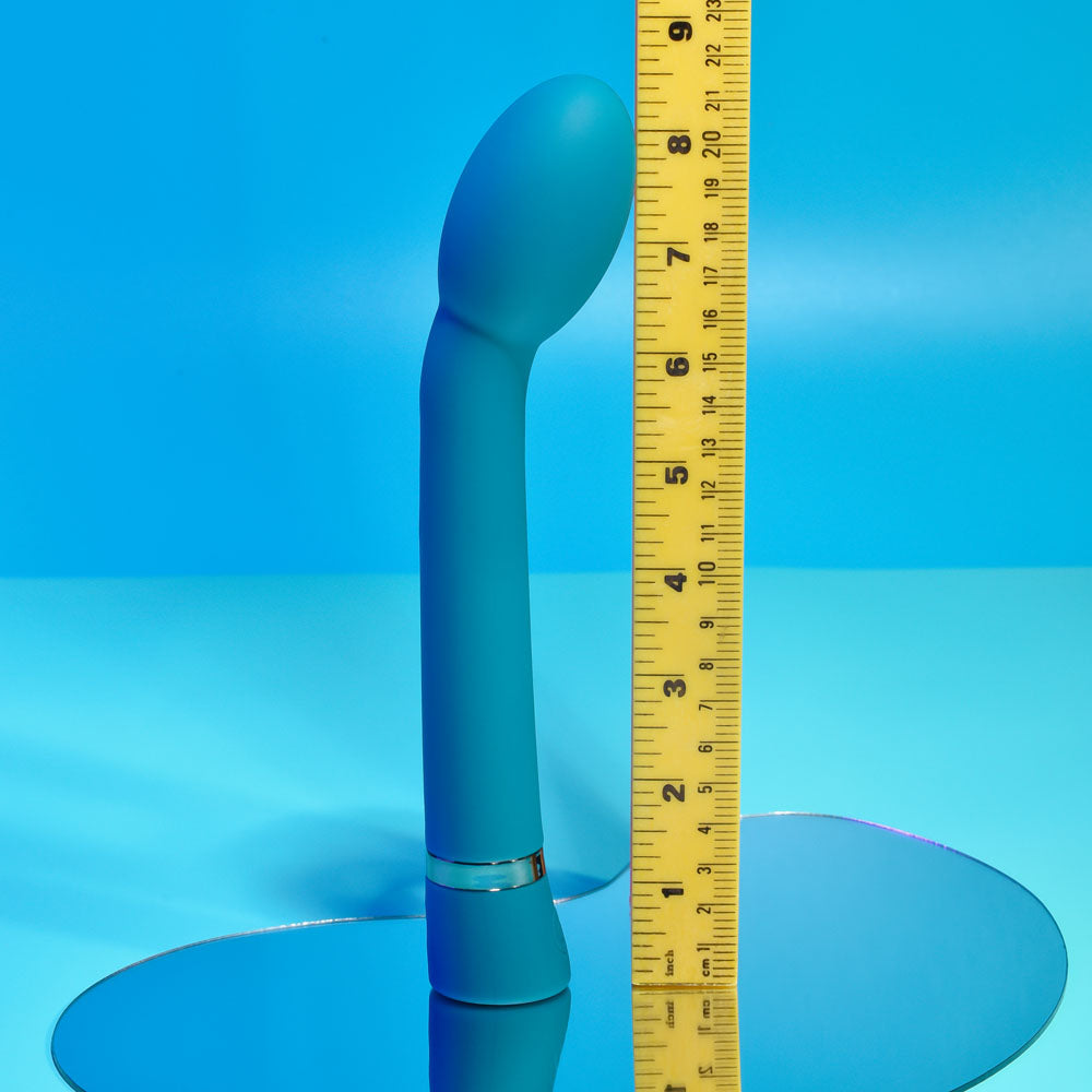 Playboy Pleasure ON THE SPOT - Blue 21.6 cm USB Rechargeable G-Spot Vibrator - Hush Store Sydney 